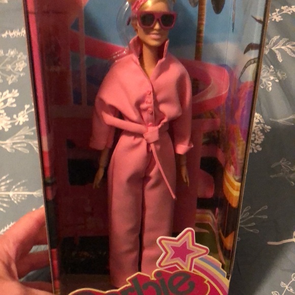 Mattel Barbie Doll in Pink Jumpsuit From Barbie Movie - Picture 5 of 7